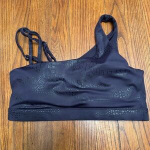 Zyia women's XL Bomber sports bra plum purple one strappy